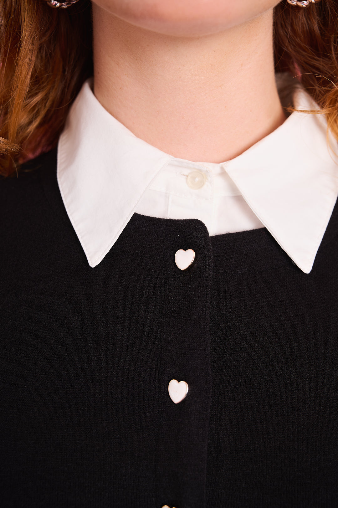 Heart-Button Signature Cardigan