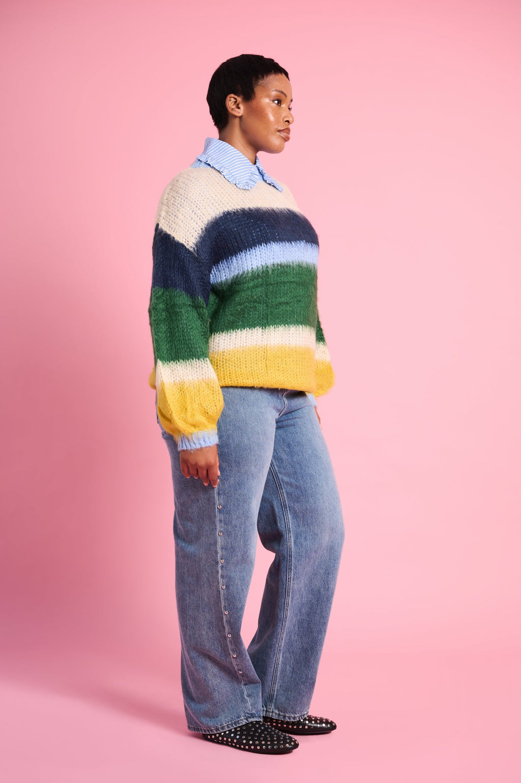 Rainbow Cloud Oversized Knit
