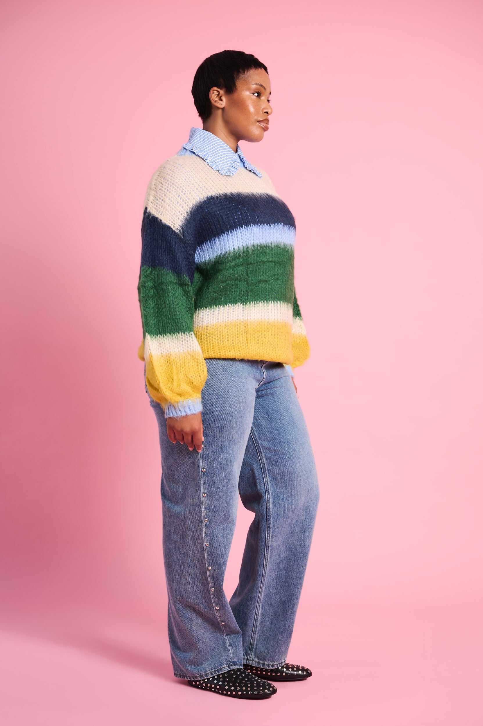 Rainbow Cloud Oversized Knit