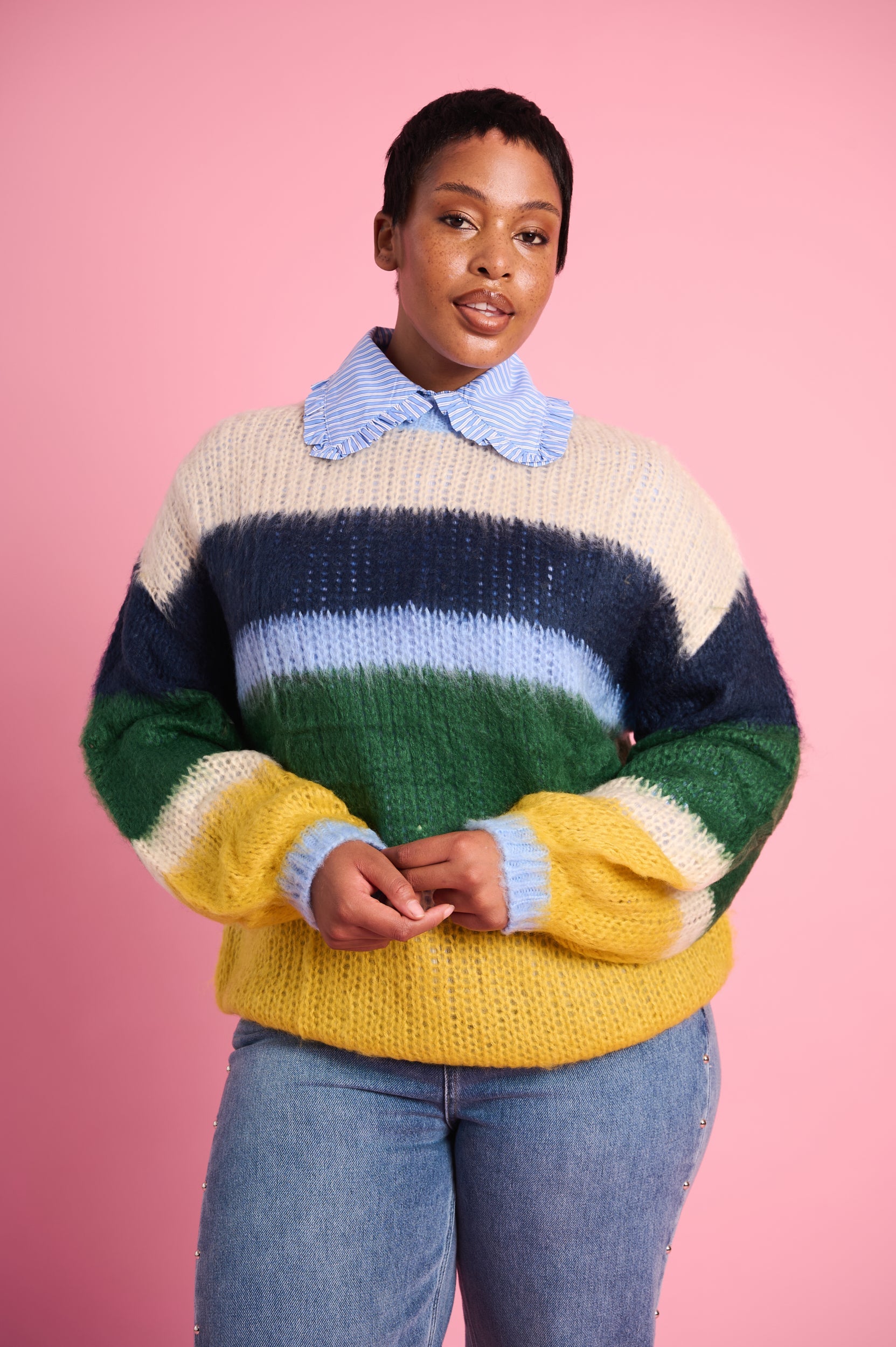Rainbow Cloud Oversized Knit