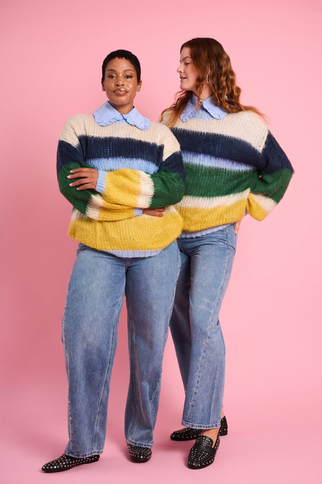 Rainbow Cloud Oversized Knit