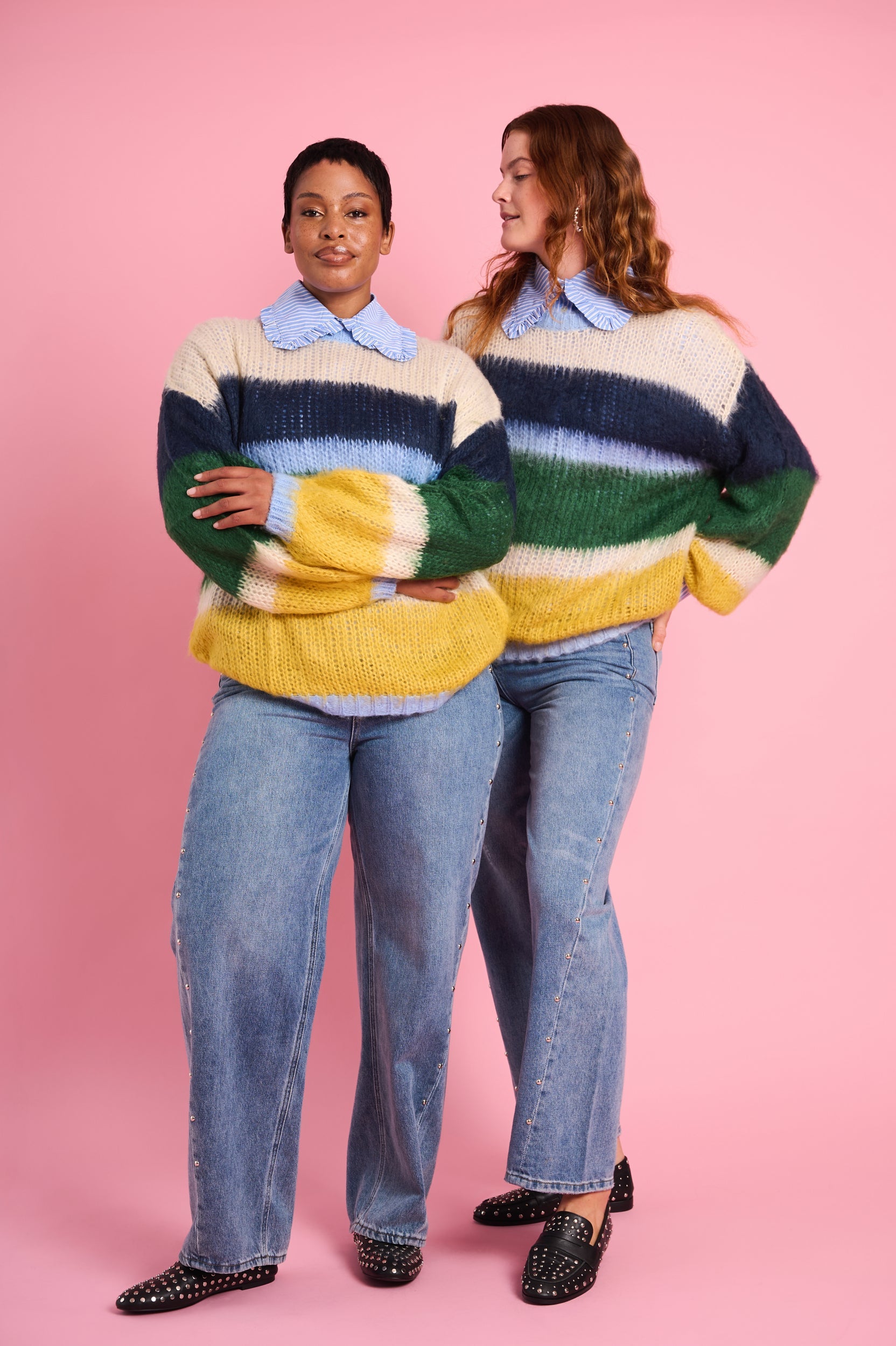 Rainbow Cloud Oversized Knit