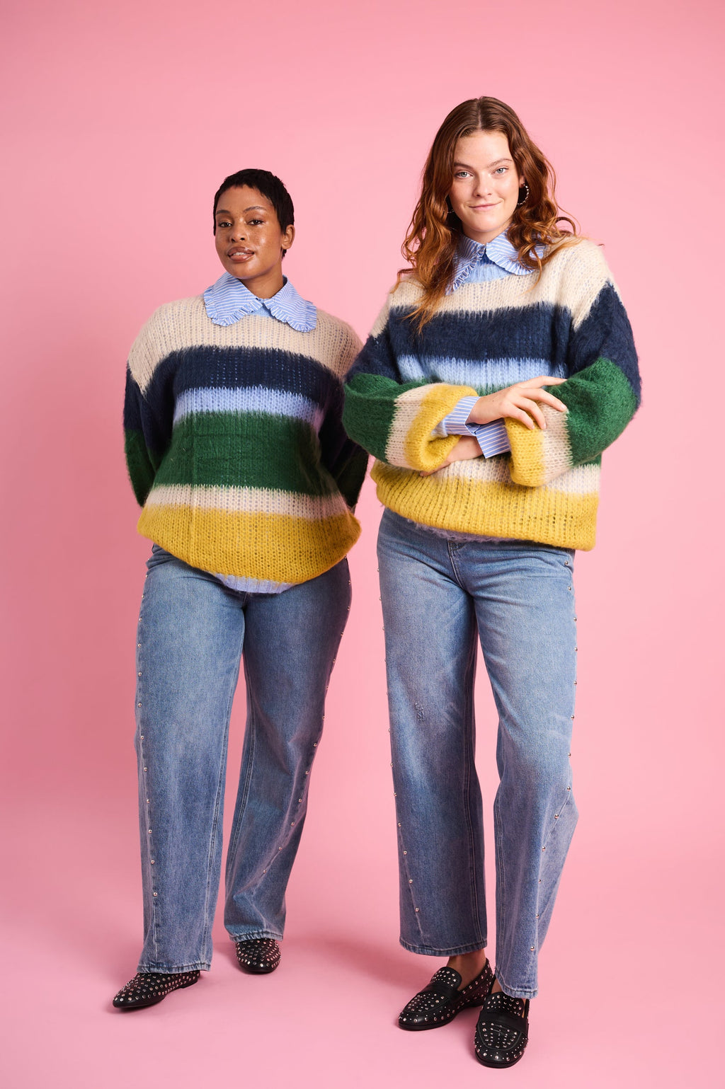 Rainbow Cloud Oversized Knit