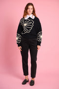 Signature Crewneck Embroidered Sweater