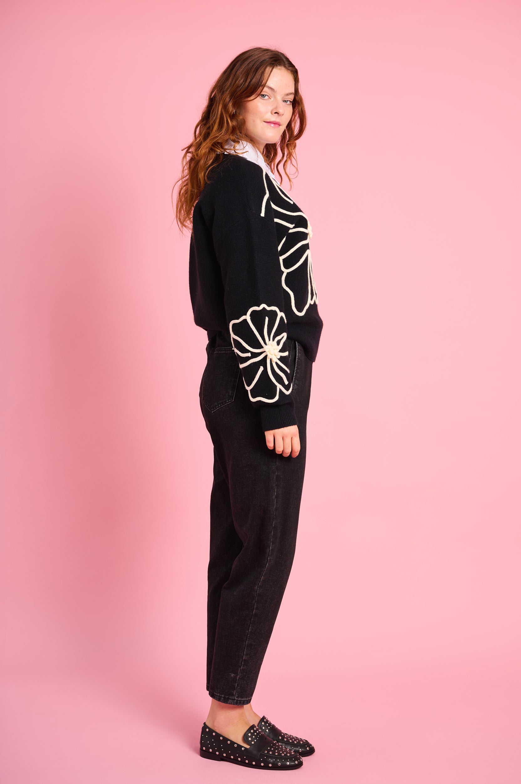 Signature Crewneck Embroidered Sweater