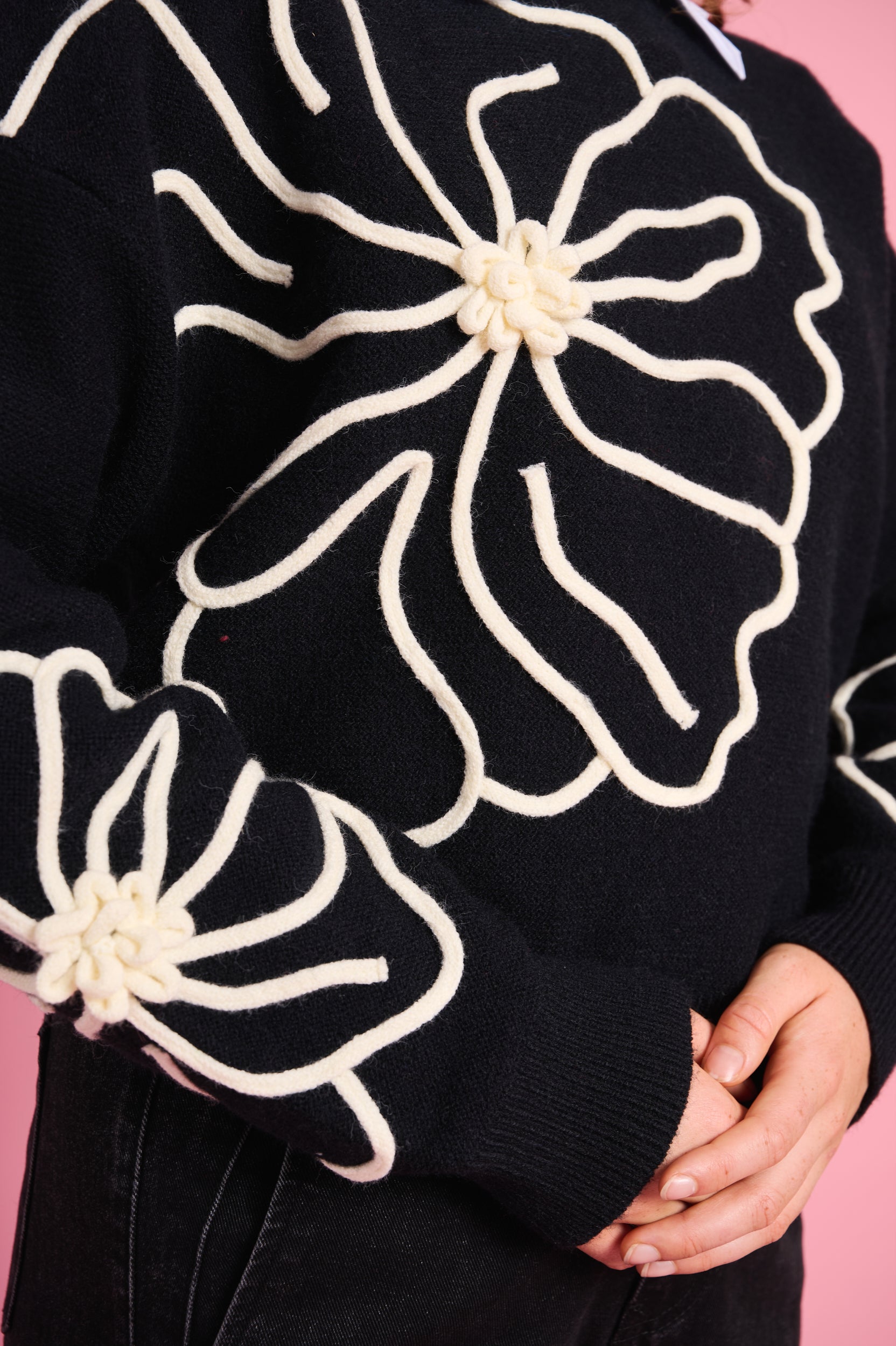 Signature Crewneck Embroidered Sweater