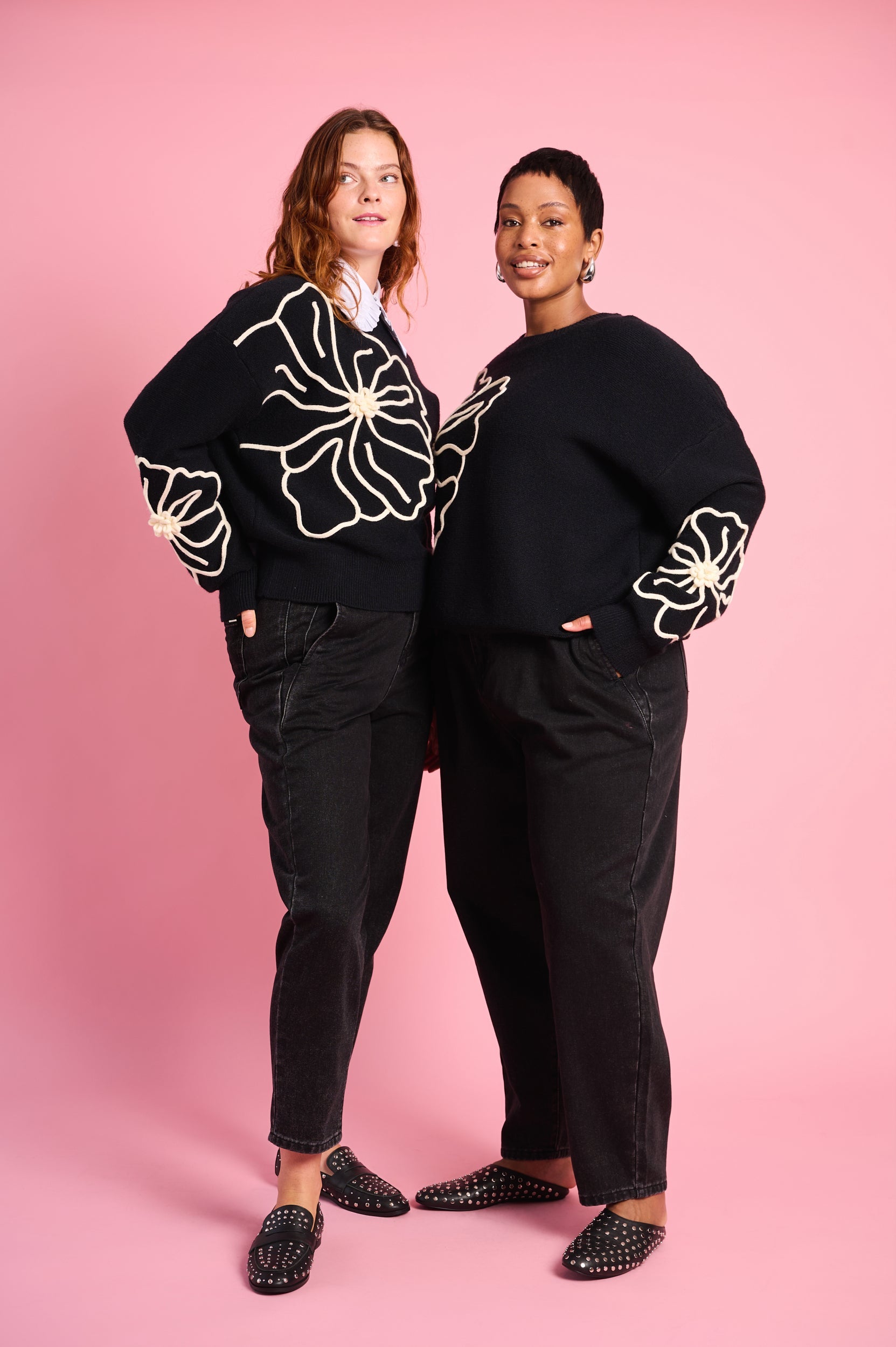 Signature Crewneck Embroidered Sweater