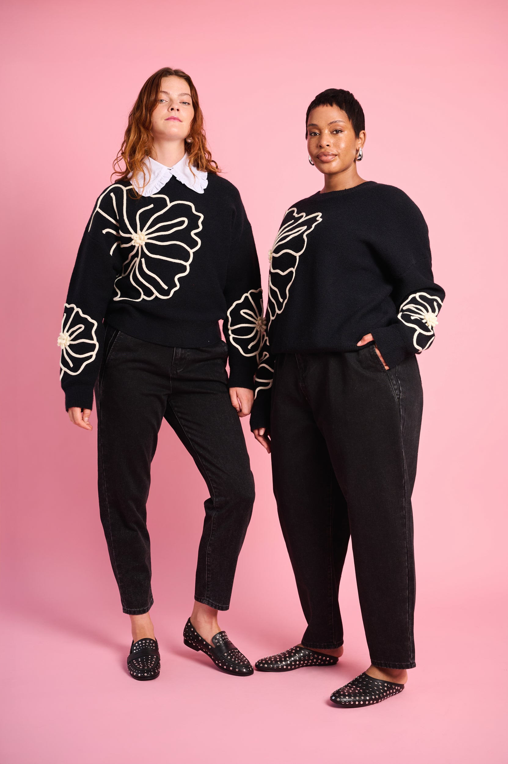 Signature Crewneck Embroidered Sweater