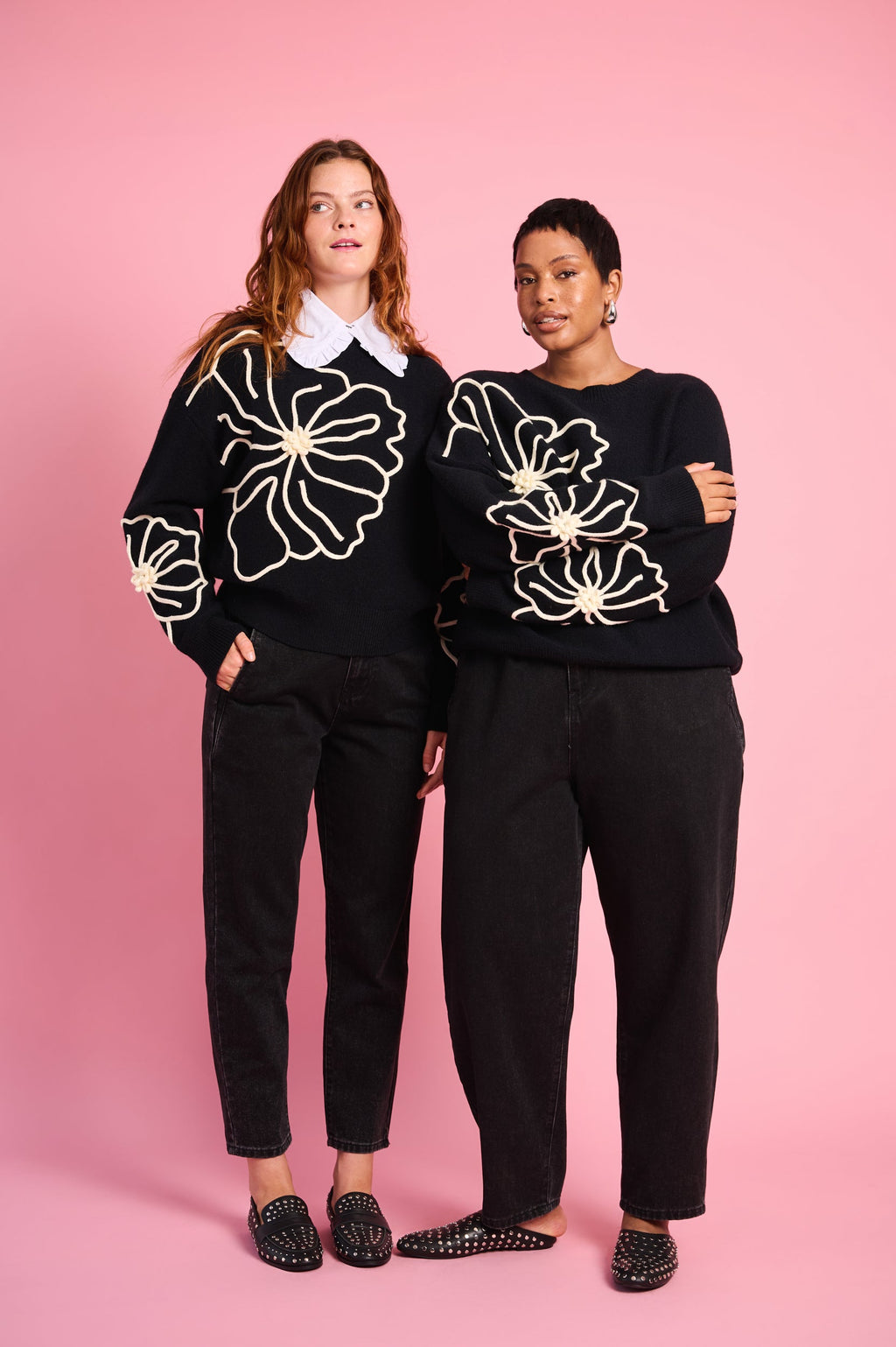 Signature Crewneck Embroidered Sweater