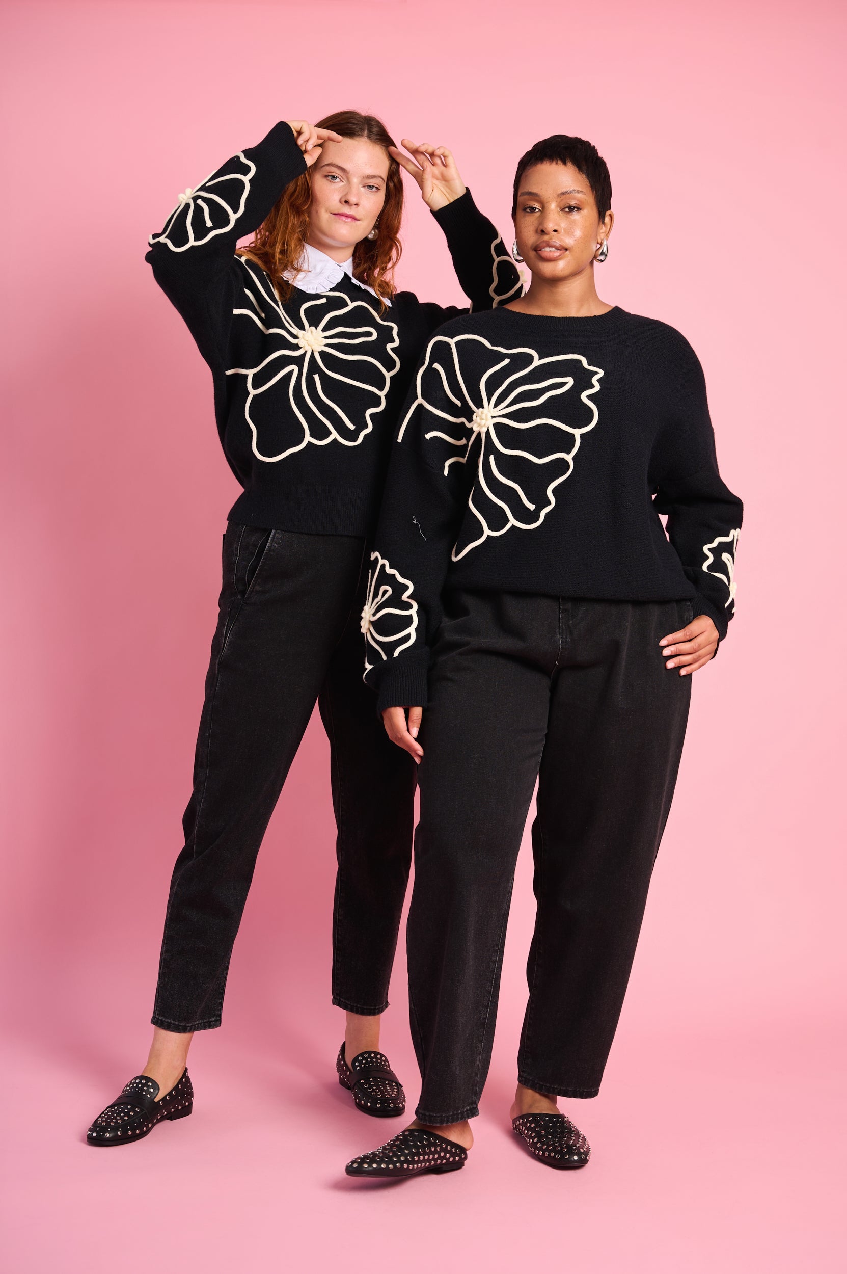 Signature Crewneck Embroidered Sweater