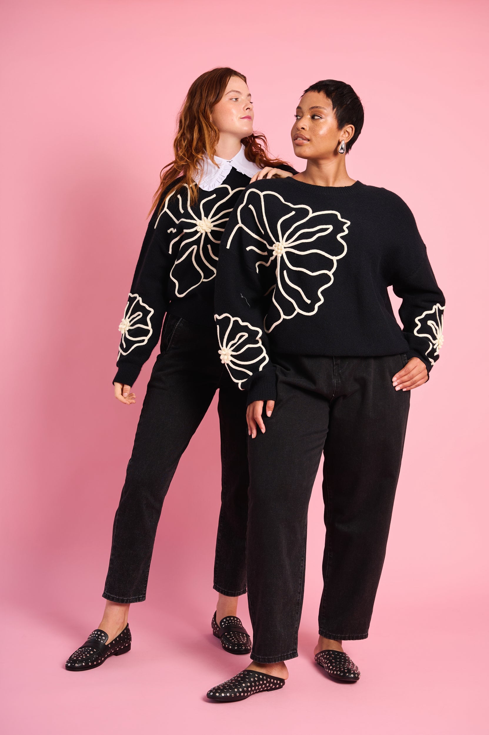 Signature Crewneck Embroidered Sweater