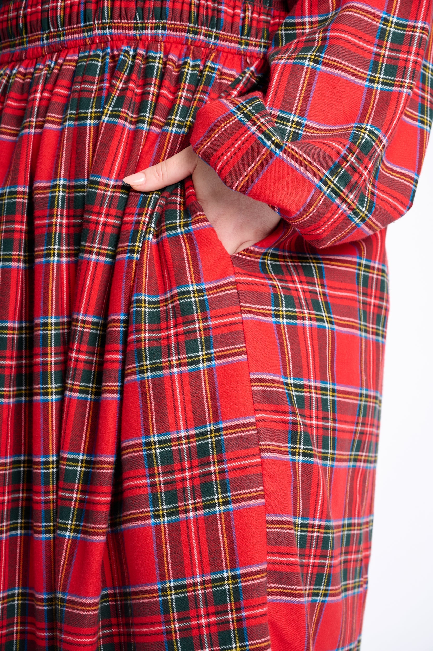 Scarlet Tartan Twirl Dress