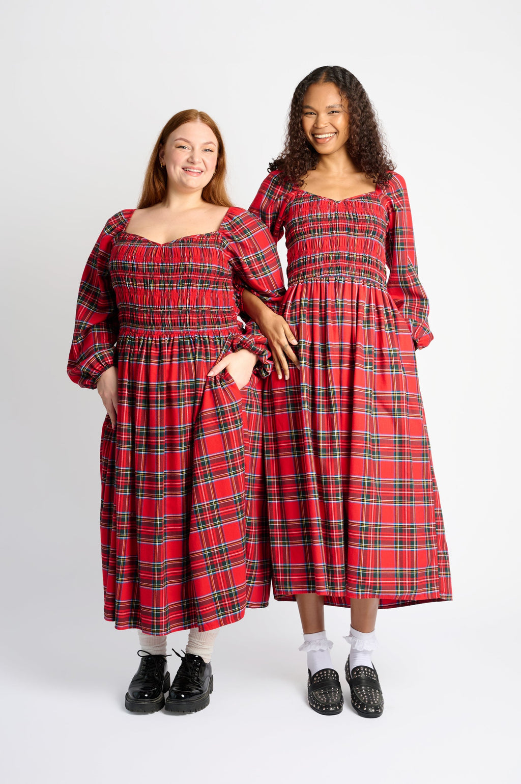Scarlet Tartan Twirl Dress