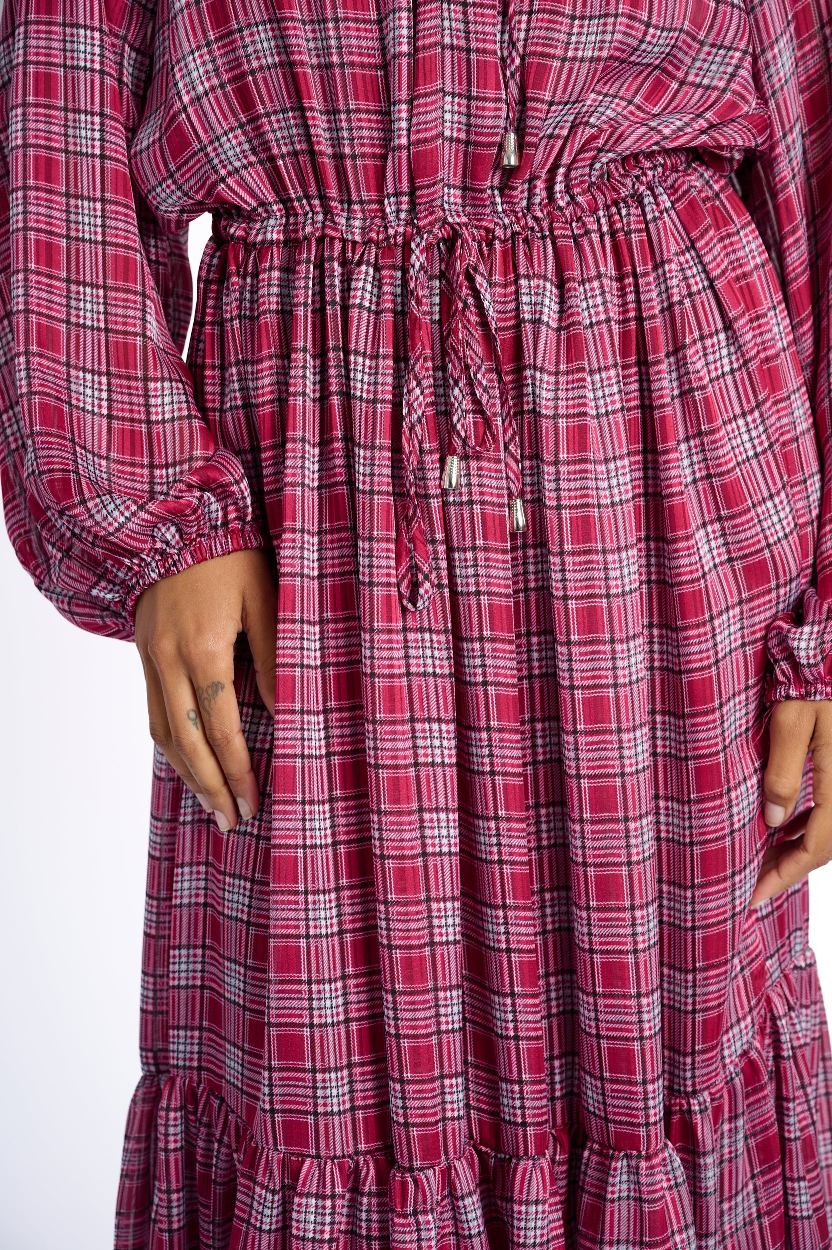 Pink Check Charm Dress