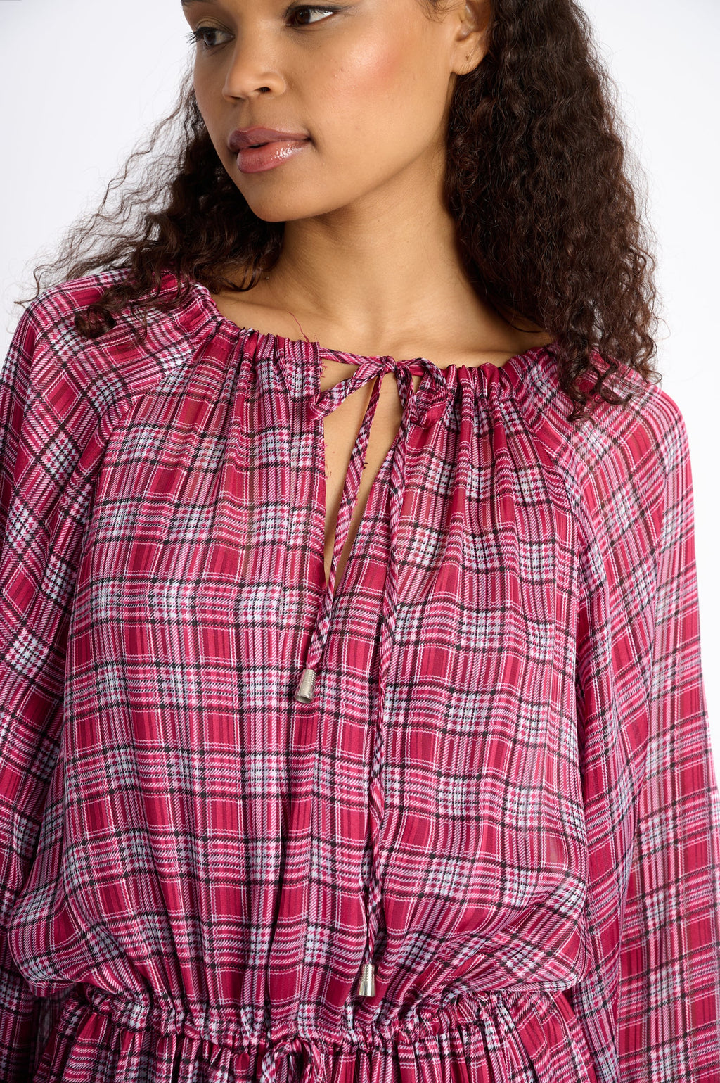 Pink Check Charm Dress