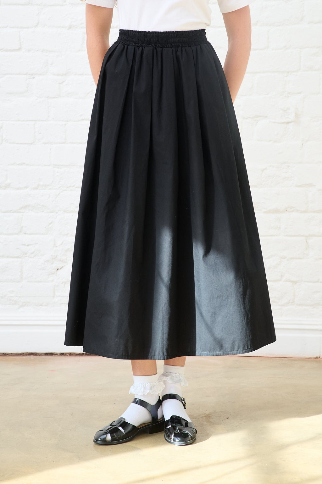 Cotton Cloud Maxi Skirt