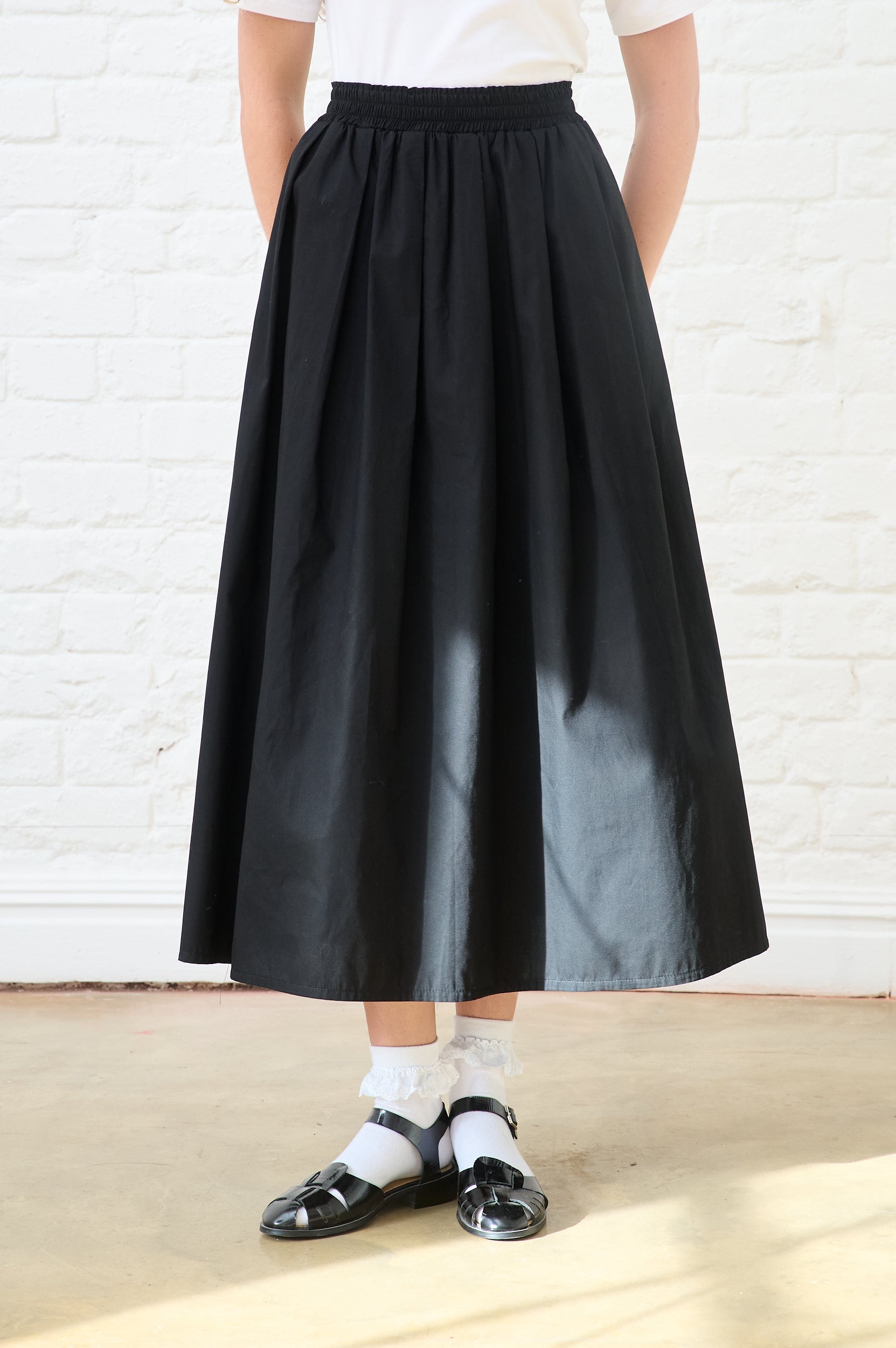 Cotton Cloud Maxi Skirt