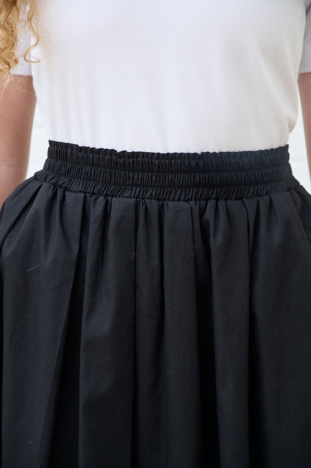 Cotton Cloud Maxi Skirt