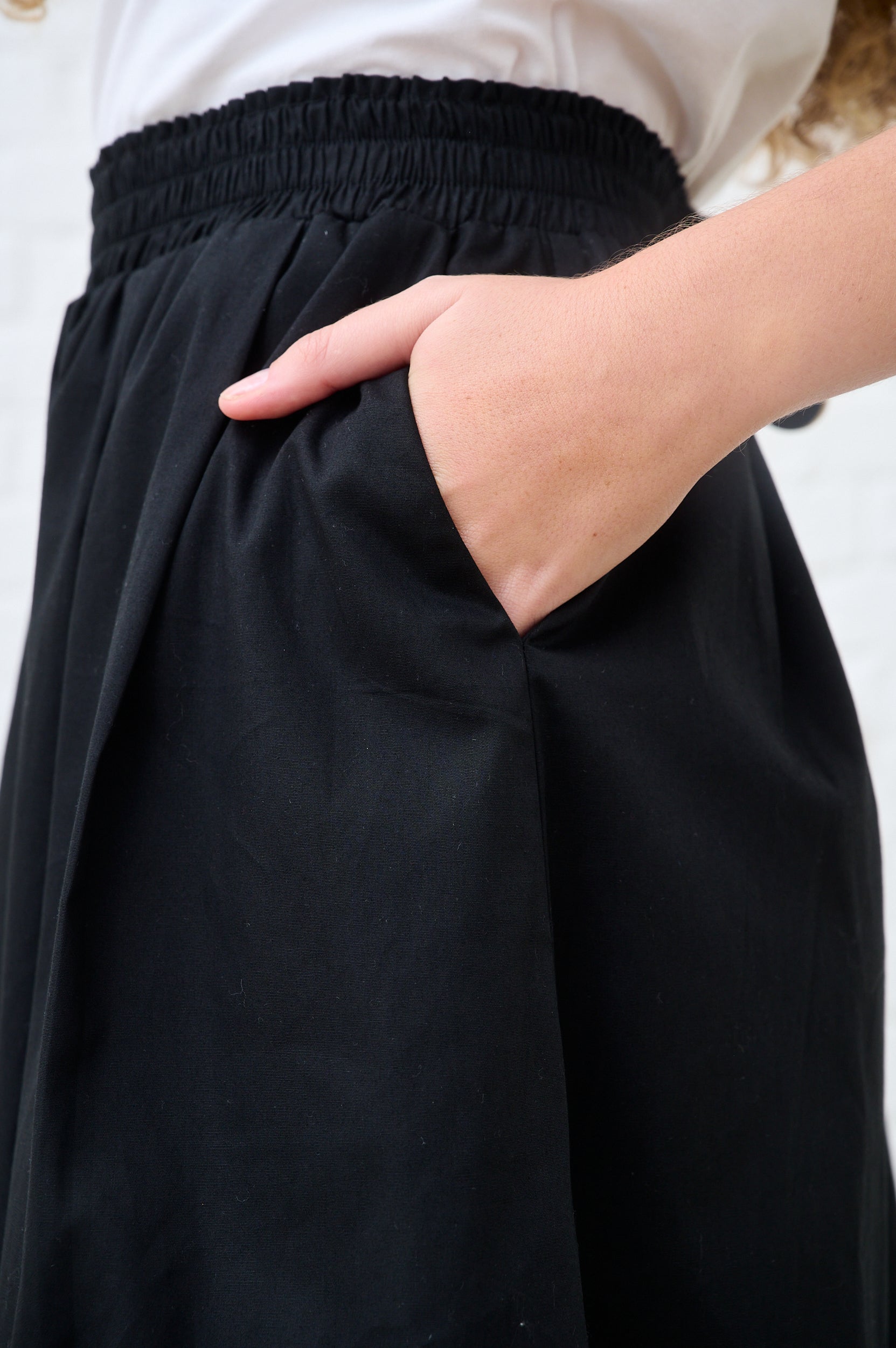 Cotton Cloud Maxi Skirt