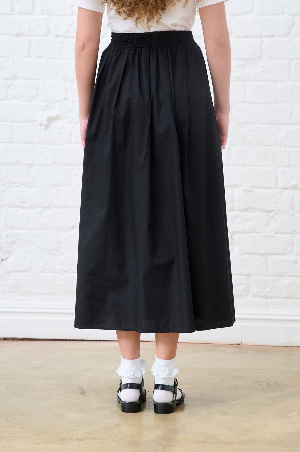 Cotton Cloud Maxi Skirt