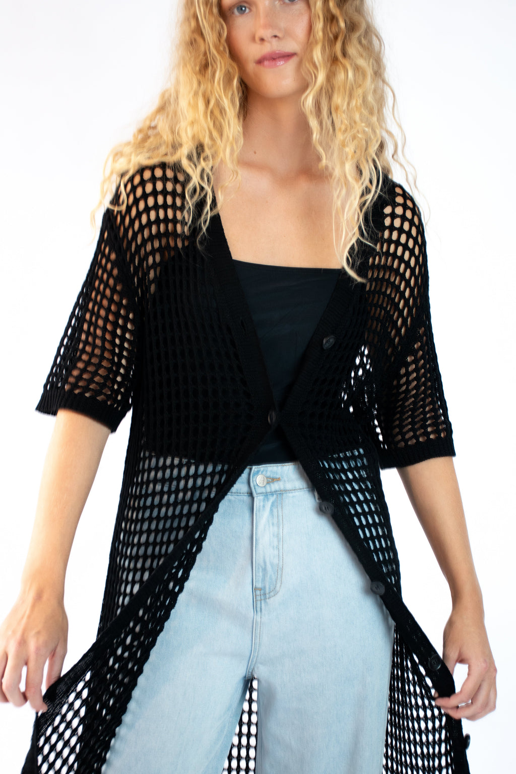 All-Season Essential Black Cardigan