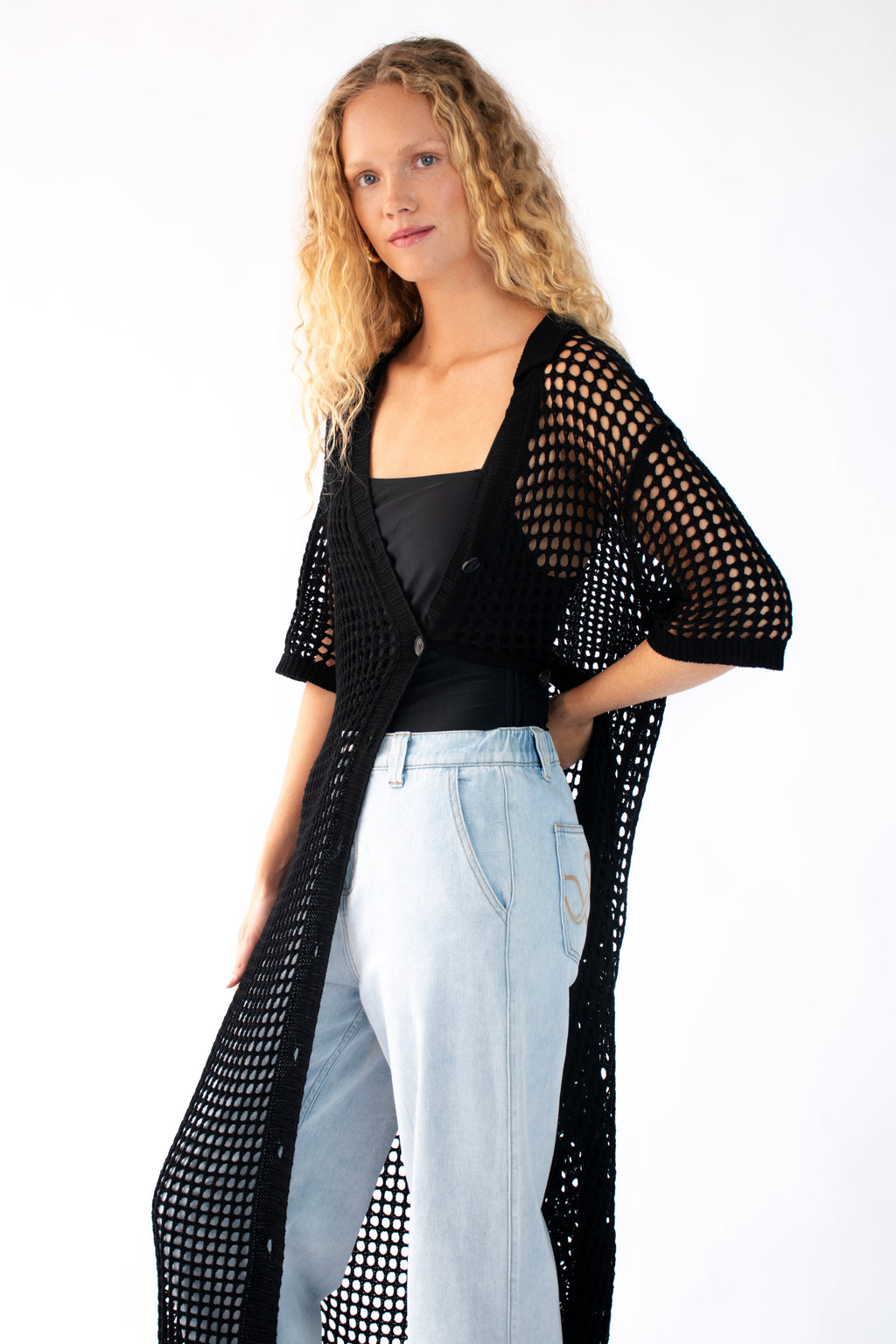 All-Season Essential Black Cardigan